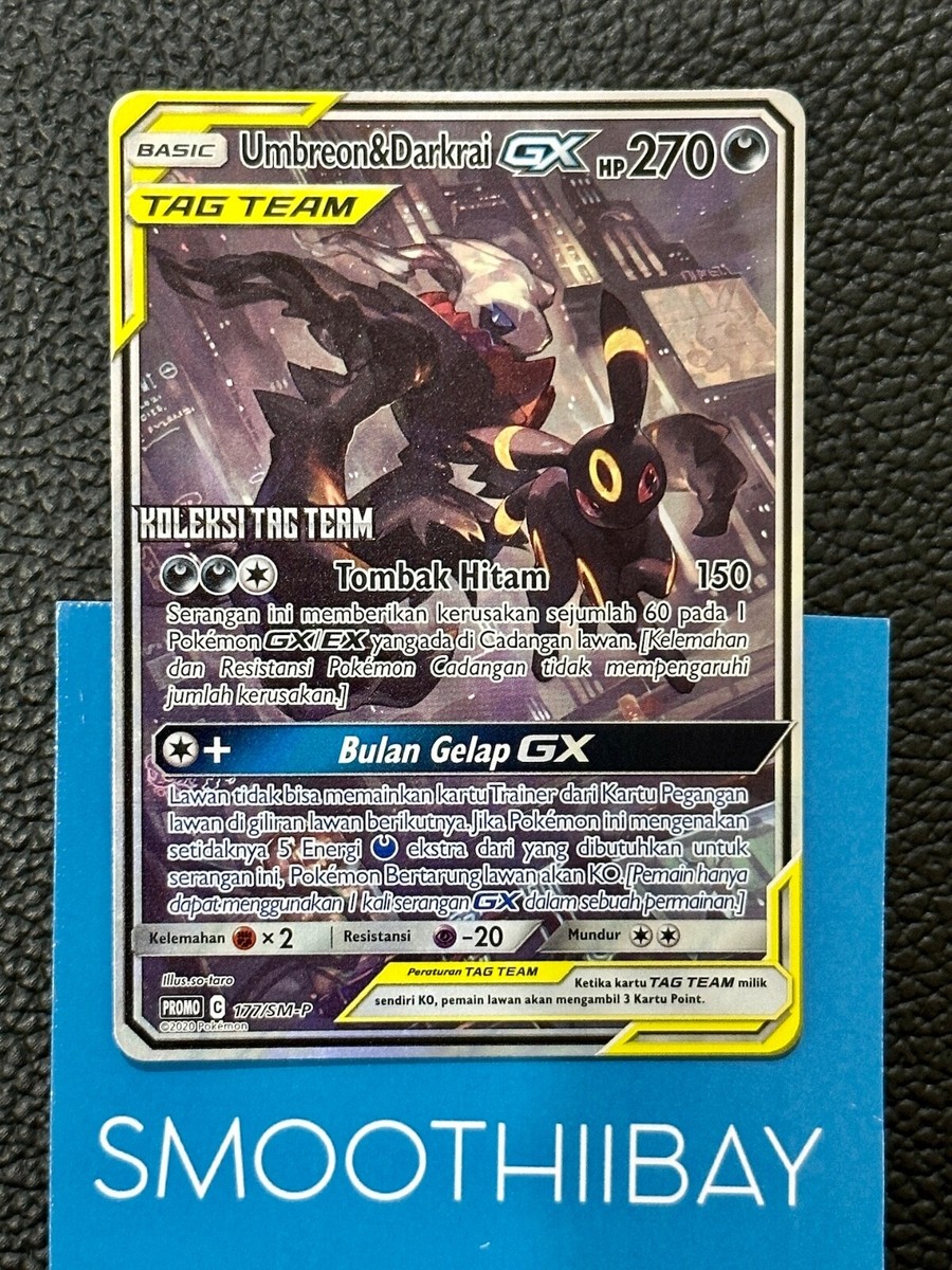 Umbreon & Darkrai 177/SM-P DREAM LEAGUE Pokemon Card Indonesia CHR
