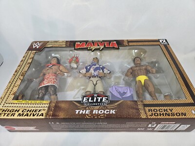 Toy WWE Elite Maivia Legacy 3-Pack The Rock Rocky Johnson Peter