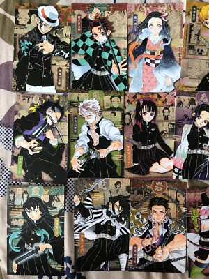 Demon Slayer Japanese Anime Postcard Complete 16pcs Set Kimetsu No