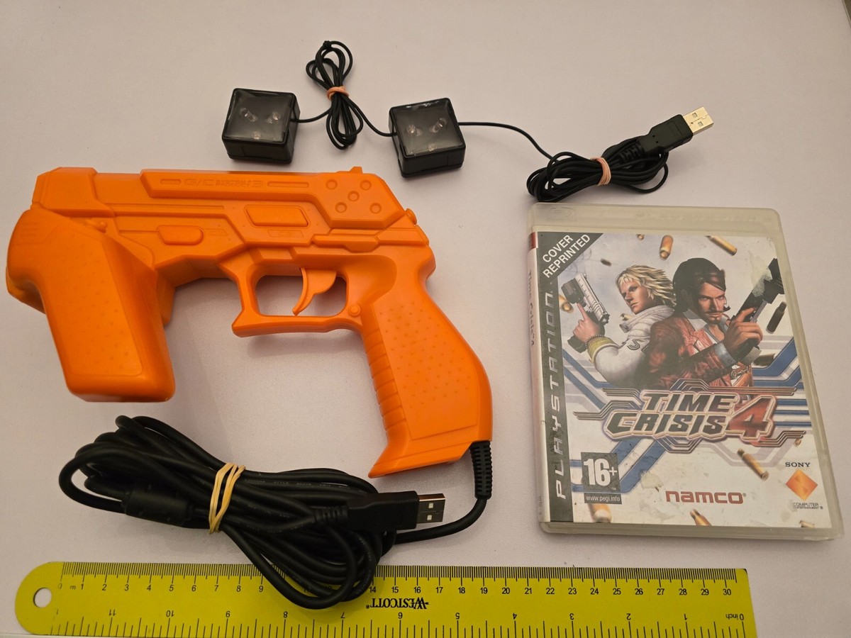 TIME CRISIS 4 GAME SONY PLAYSTATION PS3 OFFICIAL G-CON 3 LIGHT GUN