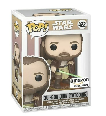 Funko POP! STAR WARS 422 QUI-GON JINN (TATOOINE) EXCLUSIVE* SHIPS