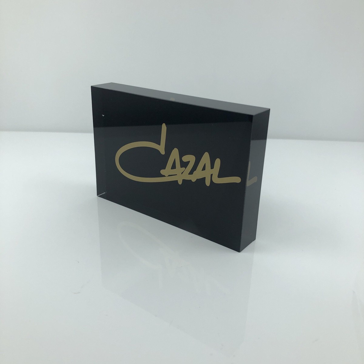 New CAZAL LOGO DISPLAY MODEL Black & Gold Display LOGO SIGN
