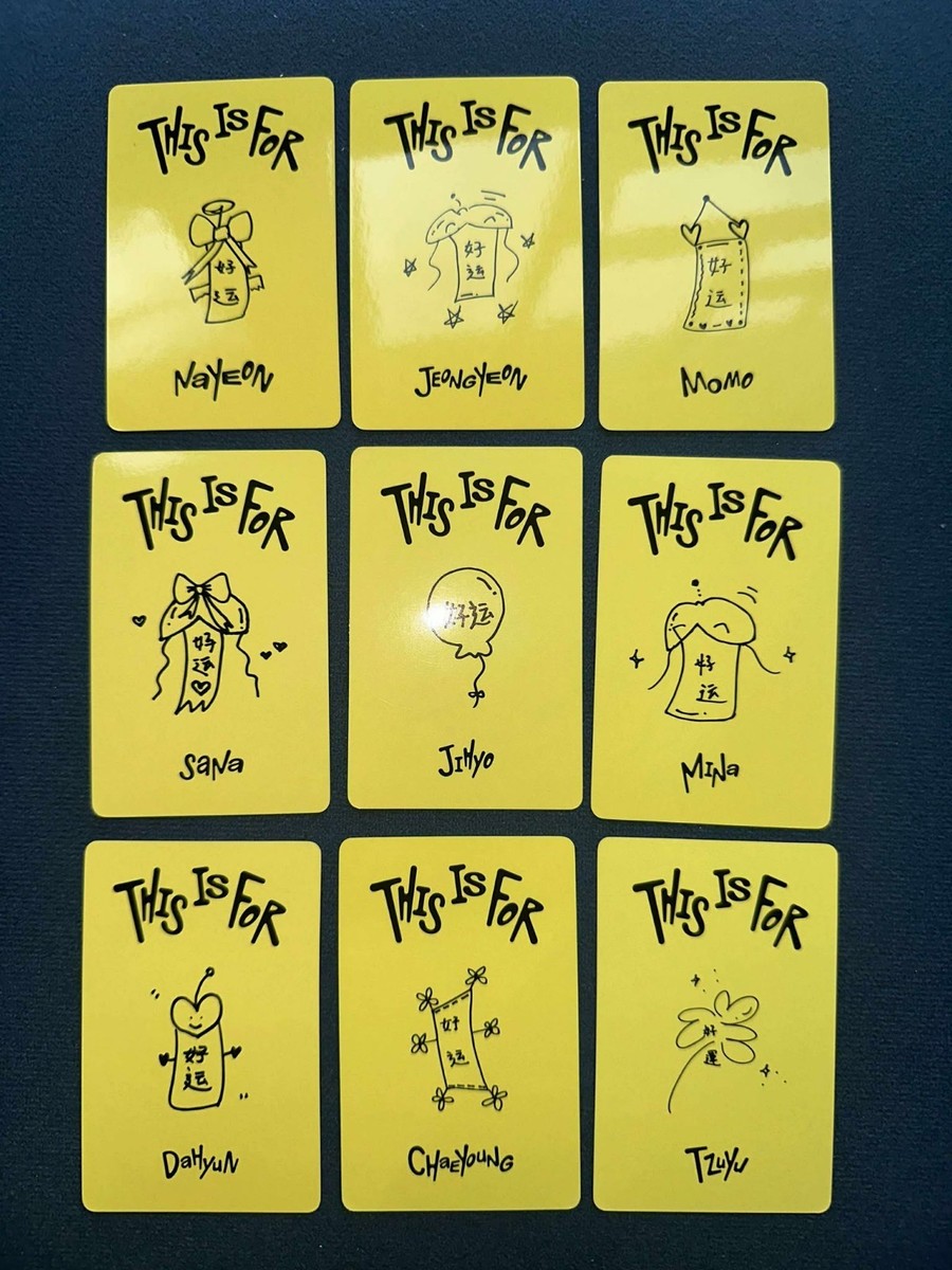 TWICE OFFICIAL 4TH FULL ALBUM THIS IS FOR YZY 2.0 DRAWING POB