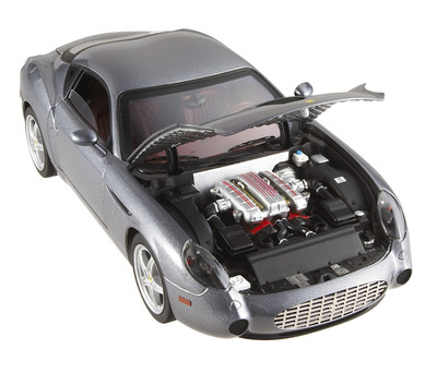 FERRARI 575 GTZ ZAGATO COUPE GRAY 1:18 HOT WHEELS ELITE BOX HAS