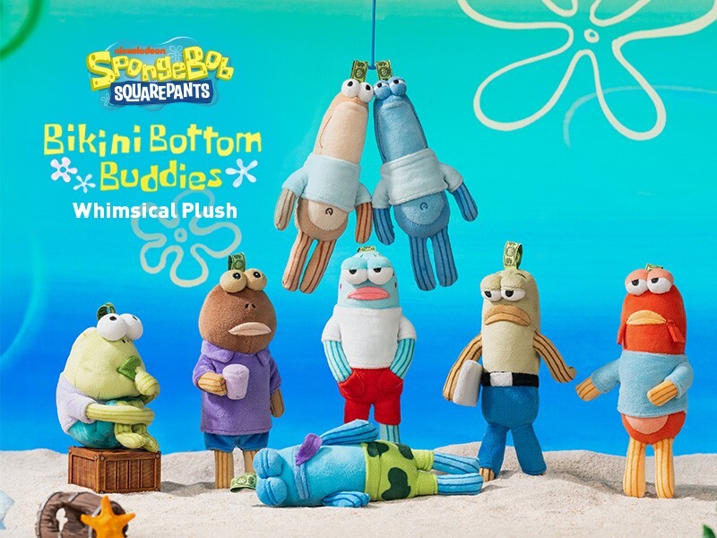 POP MART SpongeBob Bikini Bottom Buddies Plush Assorted box of 6