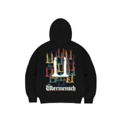 G-DRAGON Ubermensch Zip-Up Hoodie Black 100% Authentic K-Pop