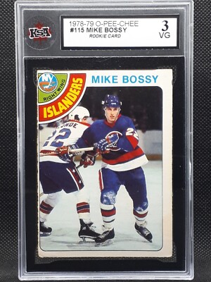 1978-79 OPC O-pee-chee NHL Hockey #115 Mike Bossy Rookie Card KSA