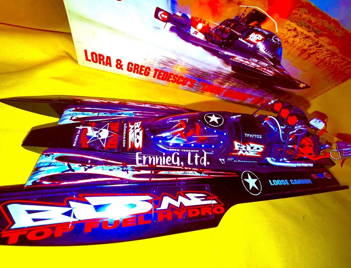 Lora & Greg Tedesco DRAG BOAT Top Fuel HYDRO BAD ASS Diecast 1:18