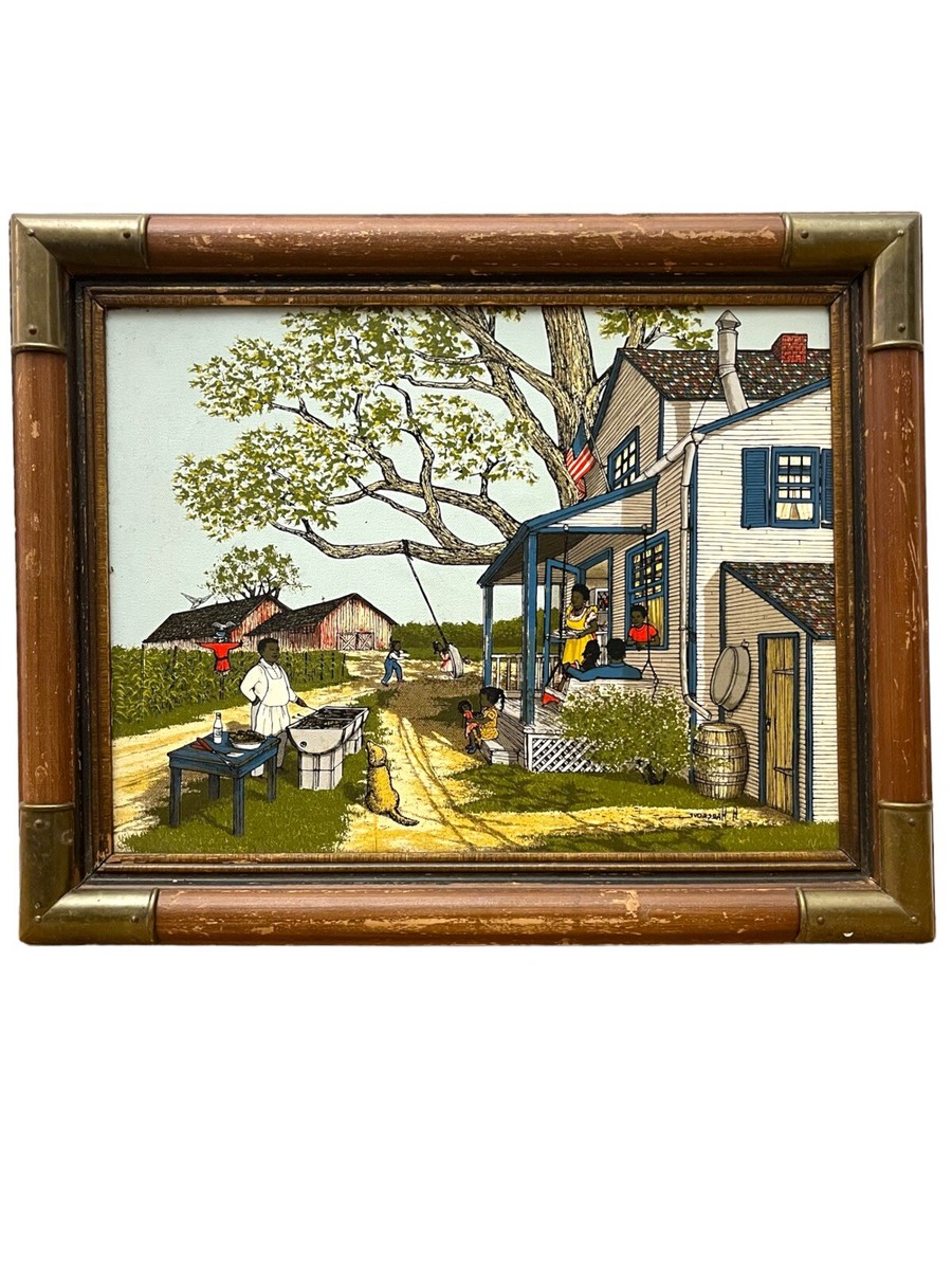 h hargrove original oil painting American Family | eBay