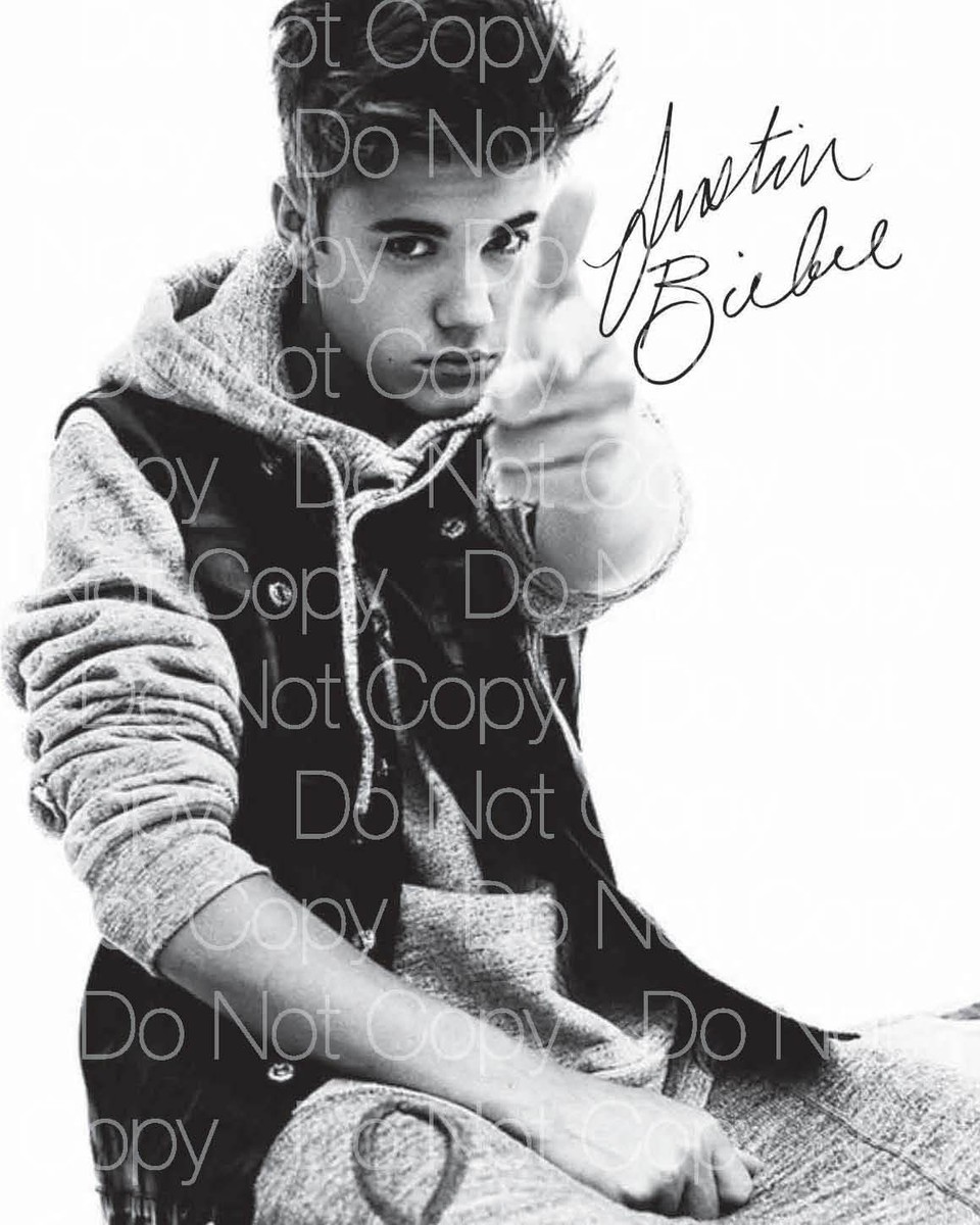 Justin Bieber signed 8X10 photo picture poster autograph RP 7 | eBay