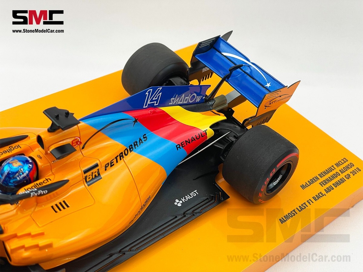 McLaren F1 MCL33 Fernando Alonso Abu Dhabi 2018 1st Retirement 1