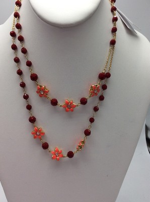 Kate Spade Lovely Lilies Long Necklace Mk32 for sale online | eBay