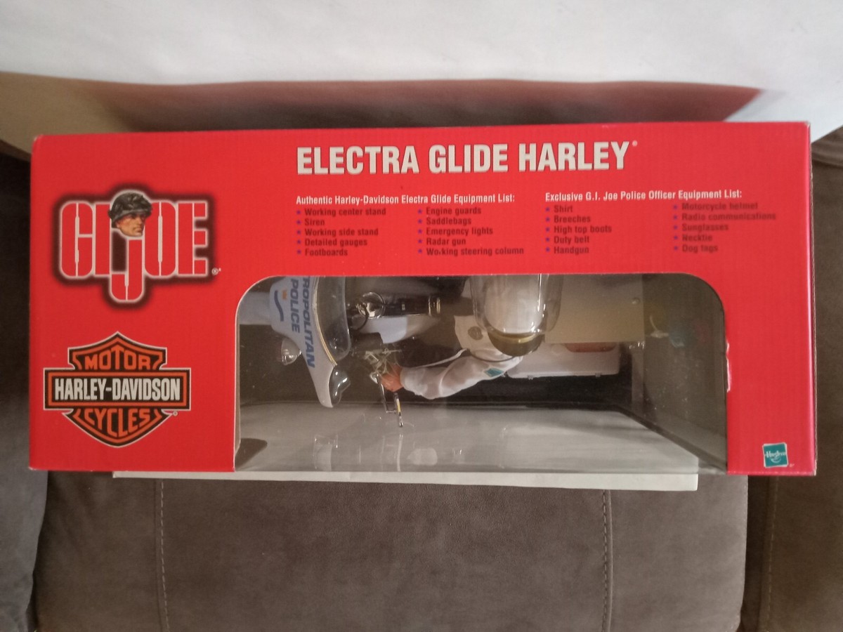 G.I. Joe Electra Glide Harley-Davidson Motorcycle and 12