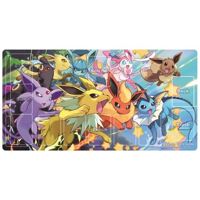 Pokémon Center Japan Eeveelution Eevee Dash! Rubber Card Playmat