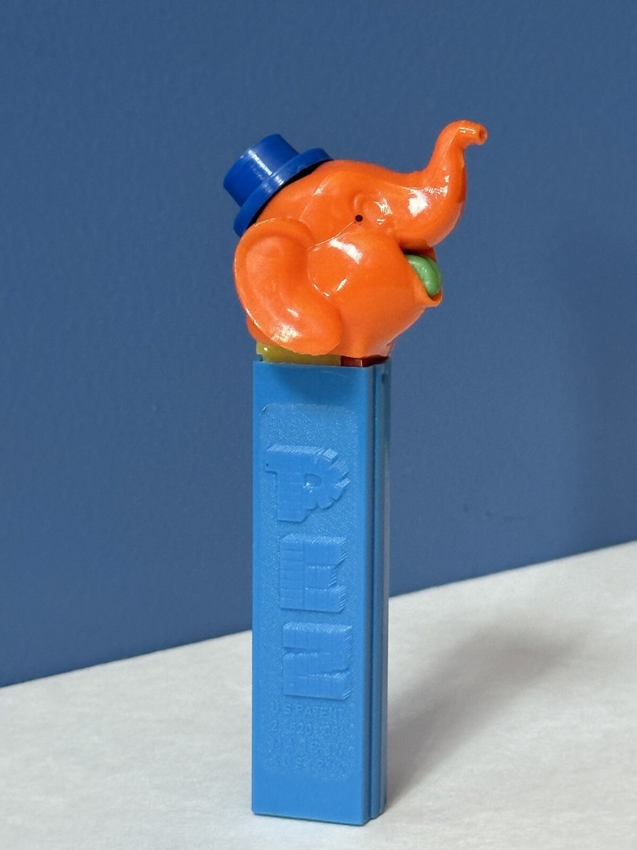 Vintage PEZ Dispenser Circus Elephant Blue Orange No Feet RARE | eBay