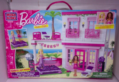 Mega Bloks Barbie Build 'n Style! Beach House #80226 | eBay