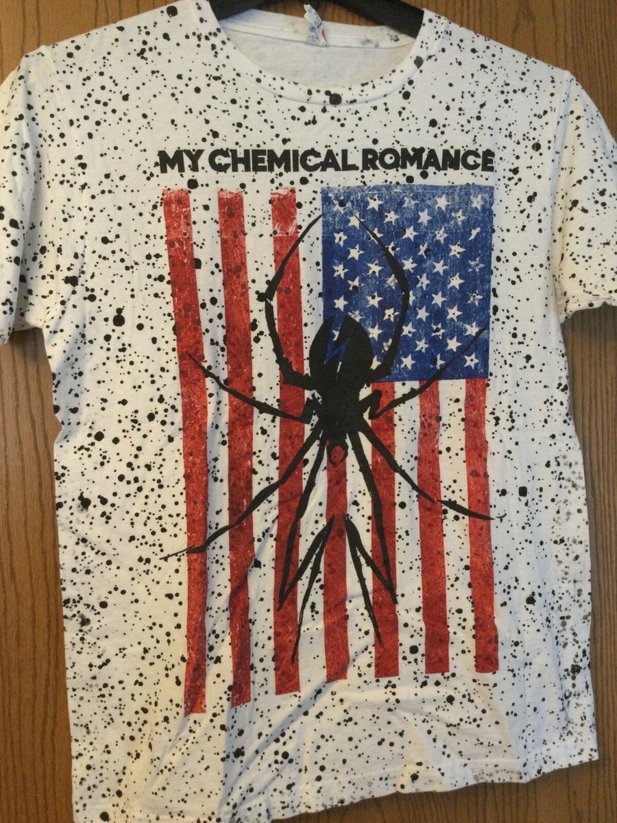 My Chemical Romance - American Flag - White Shirt - S - Optima | eBay
