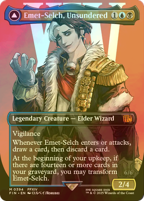 MTG FOIL Original, Emet-Selch, Unsundered No.394 (Full Art