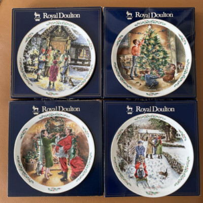 Royal Doulton Christmas Plates 1989-1992 Set of 4 | eBay