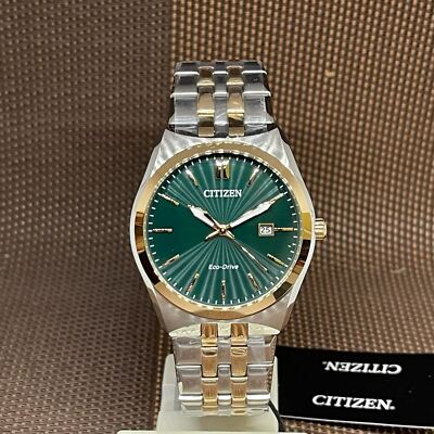 Citizen Eco-Drive BM7339-89X Classic Corso Green Analog Two Tone