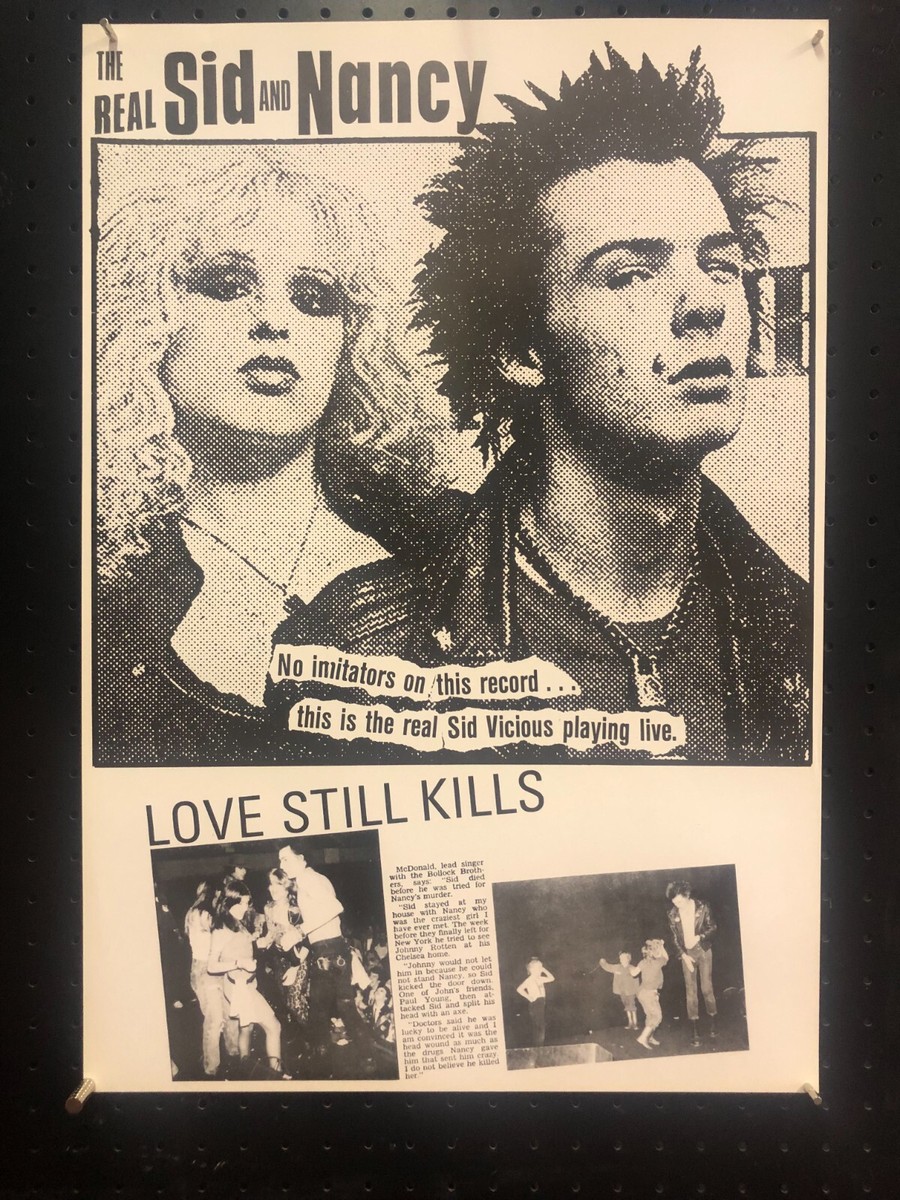 Sex Pistols, Love till Kills, Vintage Poster 44x64 cm (17x25 inch