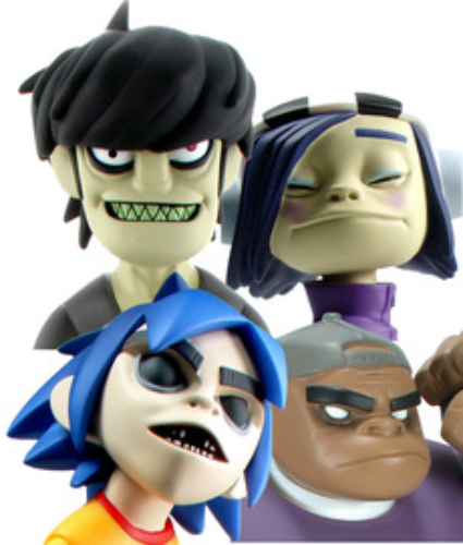 NEU Gorillaz Kidrobot Red Edition 4 Body Set Sammlung Figuren