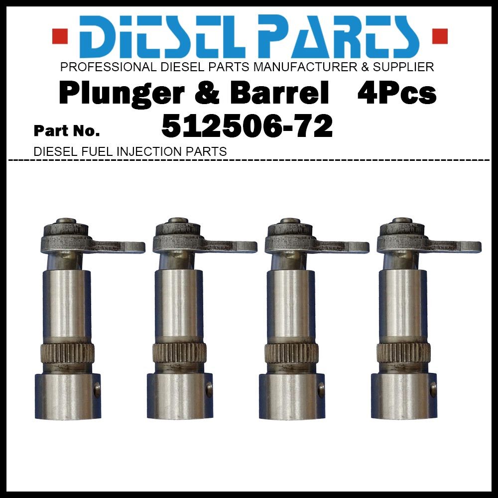 4x Pump Element Plunger 512506-72 D9NN9D524AA for Ford 5610 5900