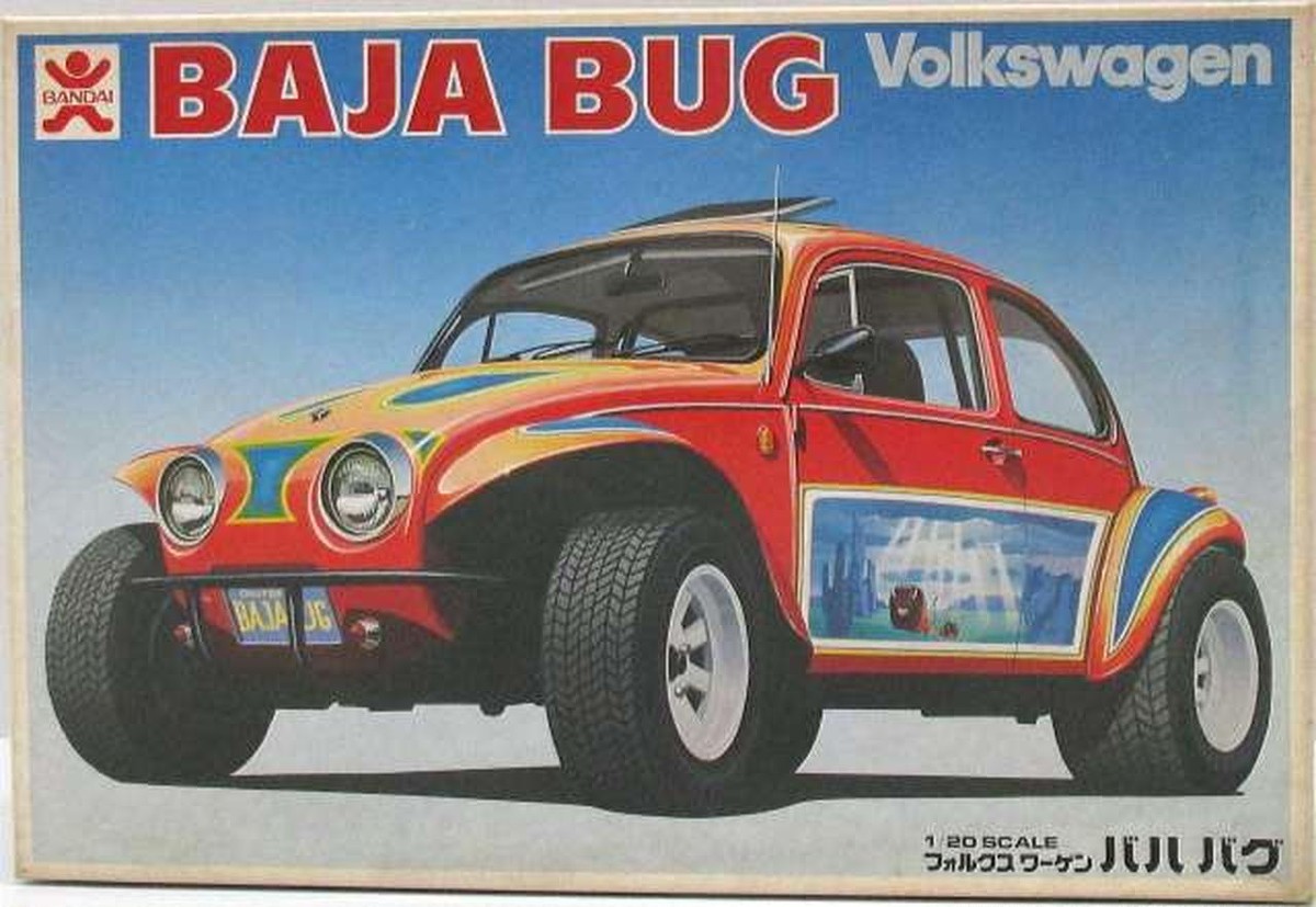 Rare Kit Bandai 1/20 model kit volkswagen baja bug feom Japan