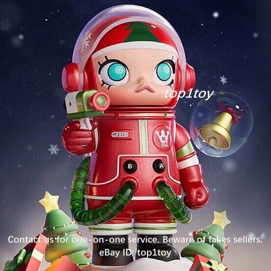 POP MART KENNYSWORK Mega Collection 100% Space Molly 1 Christmas