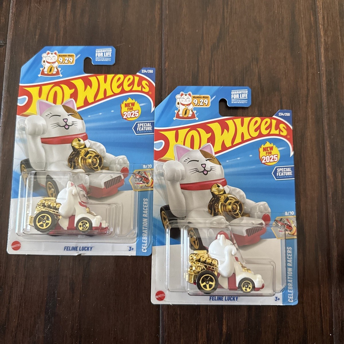 2025 Hot Wheels Feline Lucky Maneki-Neko 2025 #234 Cat CASE N Lot