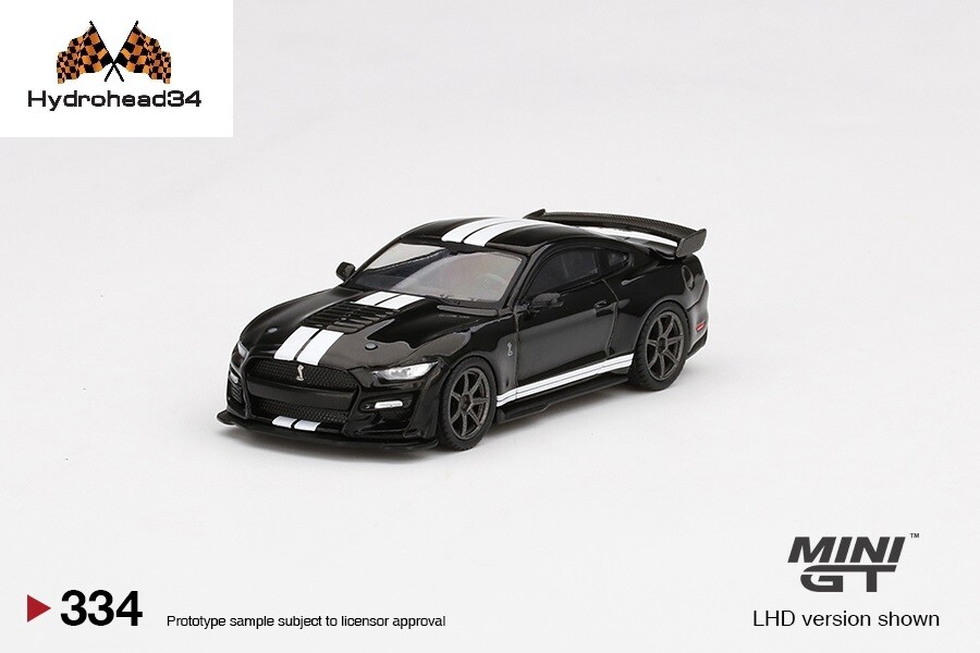 Mini GT Ford Mustang Shelby GT500 Shadow Black 1:64 Scale Mijo | eBay