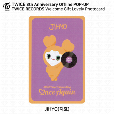 TWICE 8th Anniversary Offline POP UP TWICE RECORDS Benefit