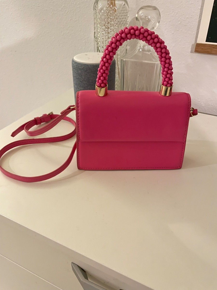 Zara Barbie Pink Mini Bag With Beaded Handle | eBay