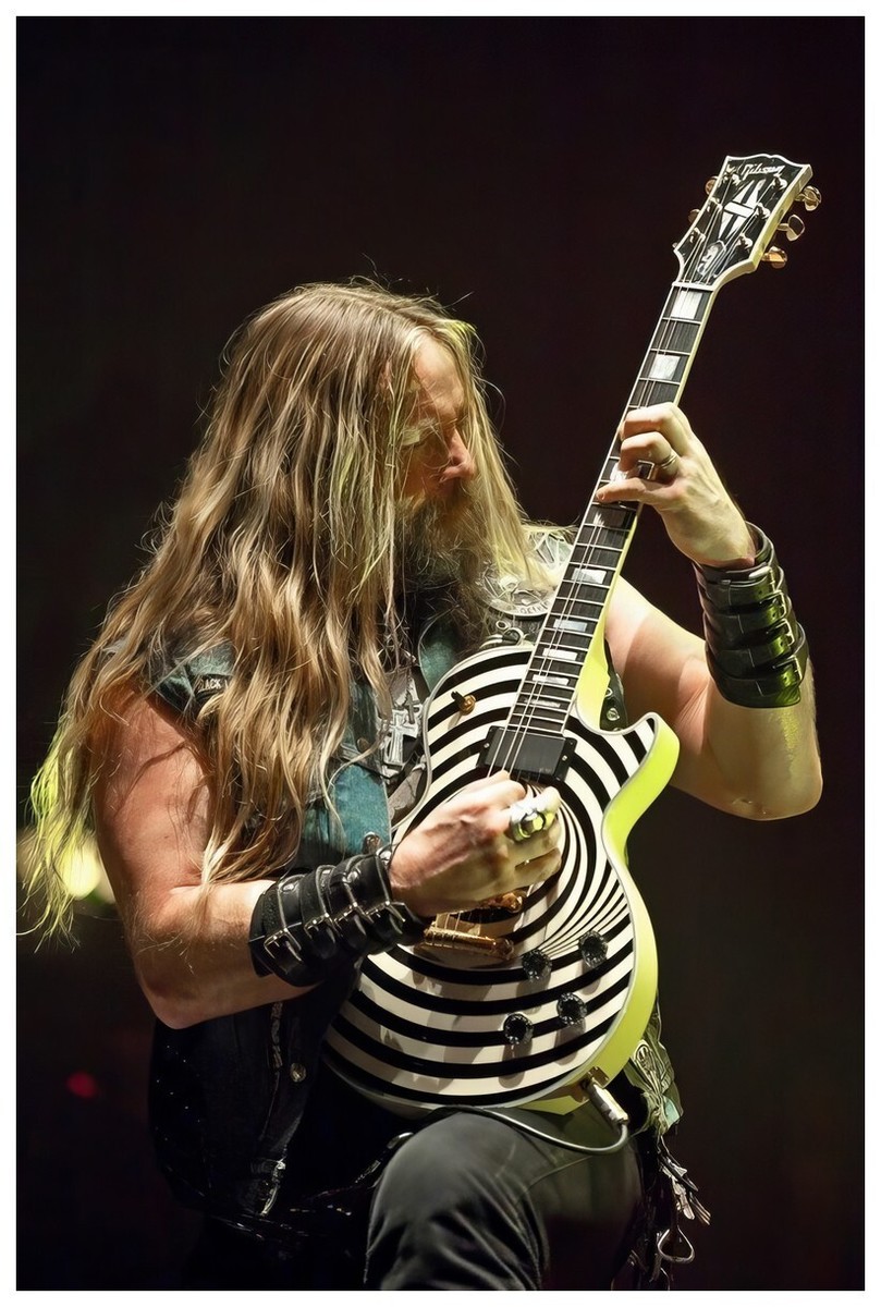 Zakk Wylde Poster 24x36 Inch Photo Rare Print Wall Art Print