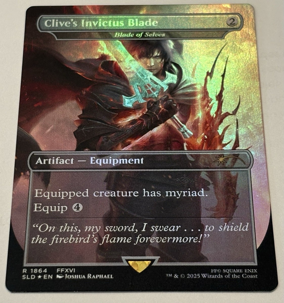 🌟 Clive's Invictus Blade Blade Of Selves 🌈 FOIL SL FINAL FANTASY