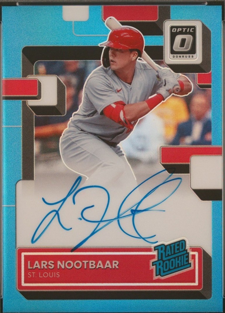 2022 Panini Donruss Optic - Rated Rookie Signatures Lars Nootbaar