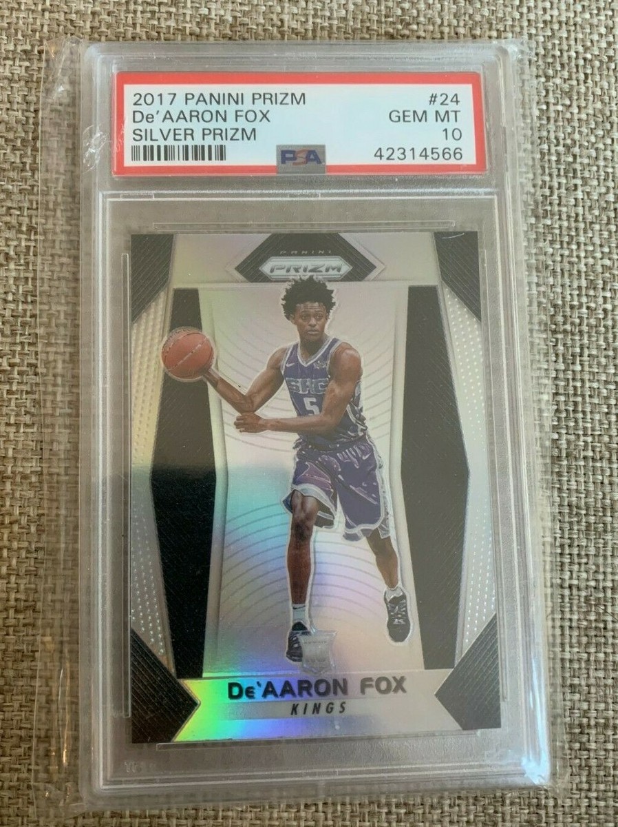 2017 Panini Prizm Silver Prizm #24 De'Aaron Fox RC PSA 10 | eBay