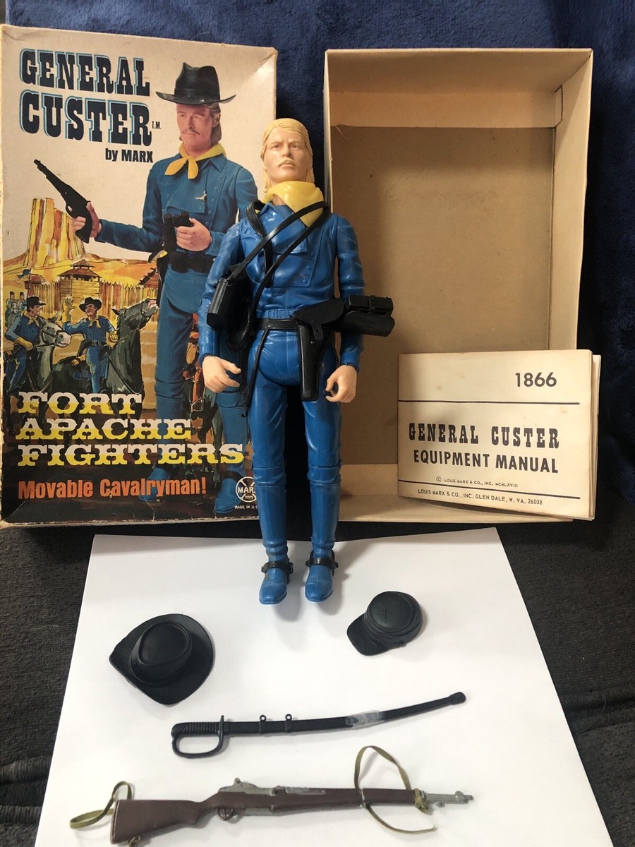 Vintage General Custer by Marx Fort Apache Fighters Action Figure