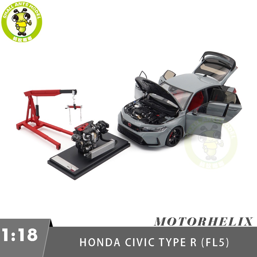 1/18 Motorhelix Honda CIVIC Type R FL5 Sonic Gray Pearl Diecast