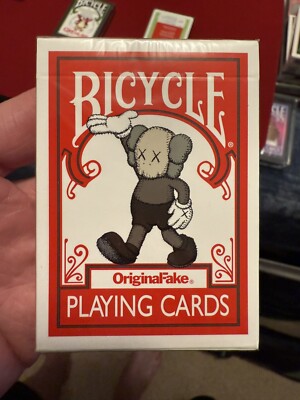 たーなか）OriginalFake KAWS Playing Card黒 たーなか）OriginalFake