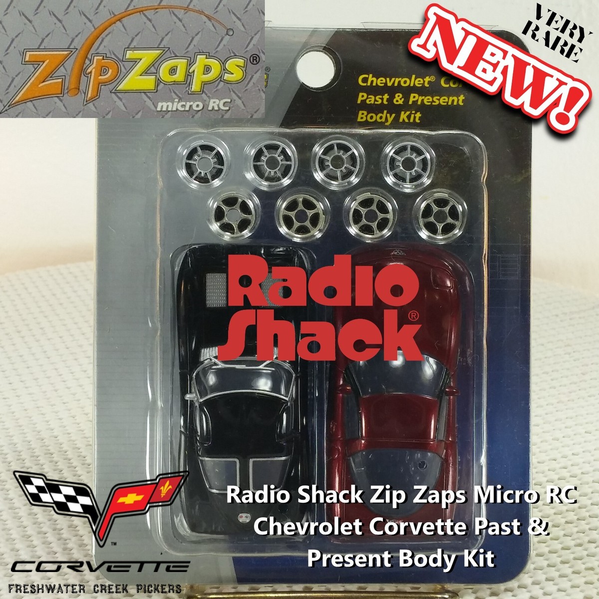 NEW Radio Shack Zip Zaps Micro RC Chevrolet Corvette Past