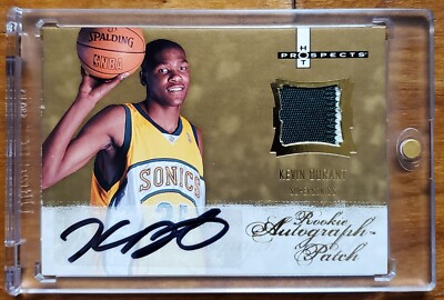 KEVIN DURANT 2007-08 RPA/399 ROOKIE PATCH AUTO FLEER HOT PROSPECTS