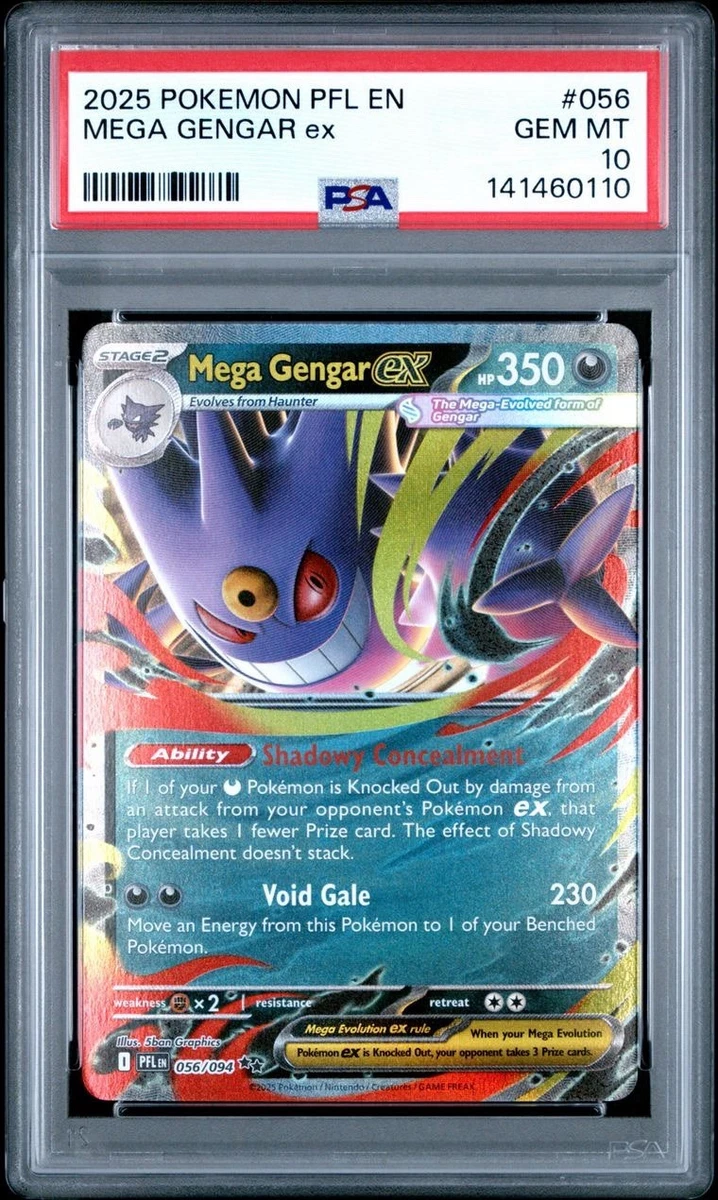 Mega Gengar ex 056/094 Me02: Phantasmal Flames Holo for sale