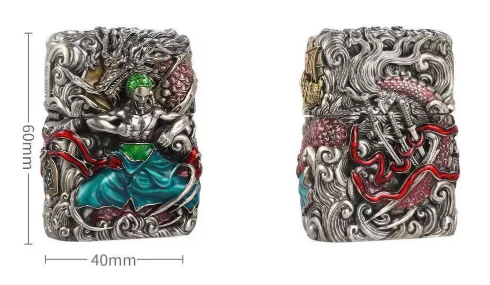 New Zippo oil Lighter One Piece Zoro with box | eBay