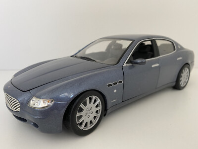 Maserati Quattroporte Metallic Blue Hot Wheels 1/18 Scale Diecast