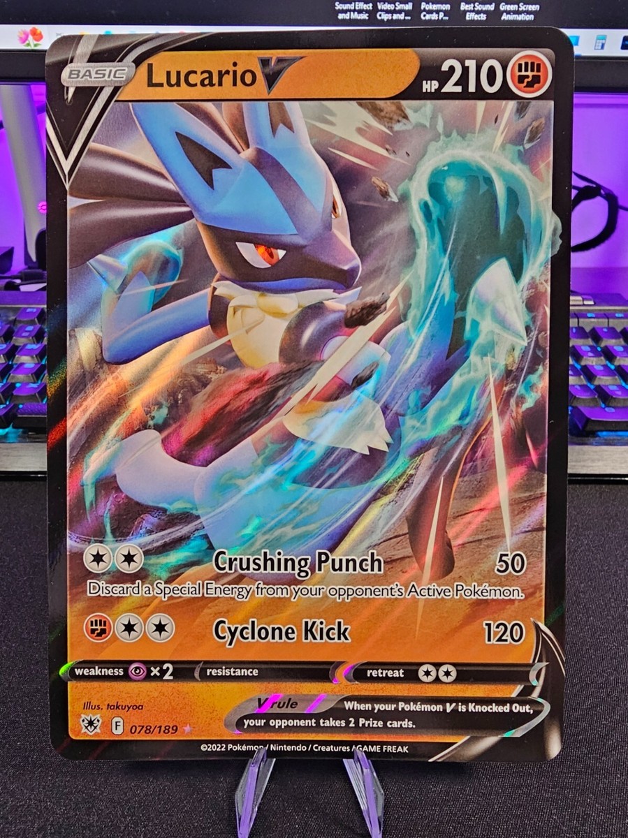 Lucario V JUMBO Oversized Card 078/189 Astral Radiance Pokémon