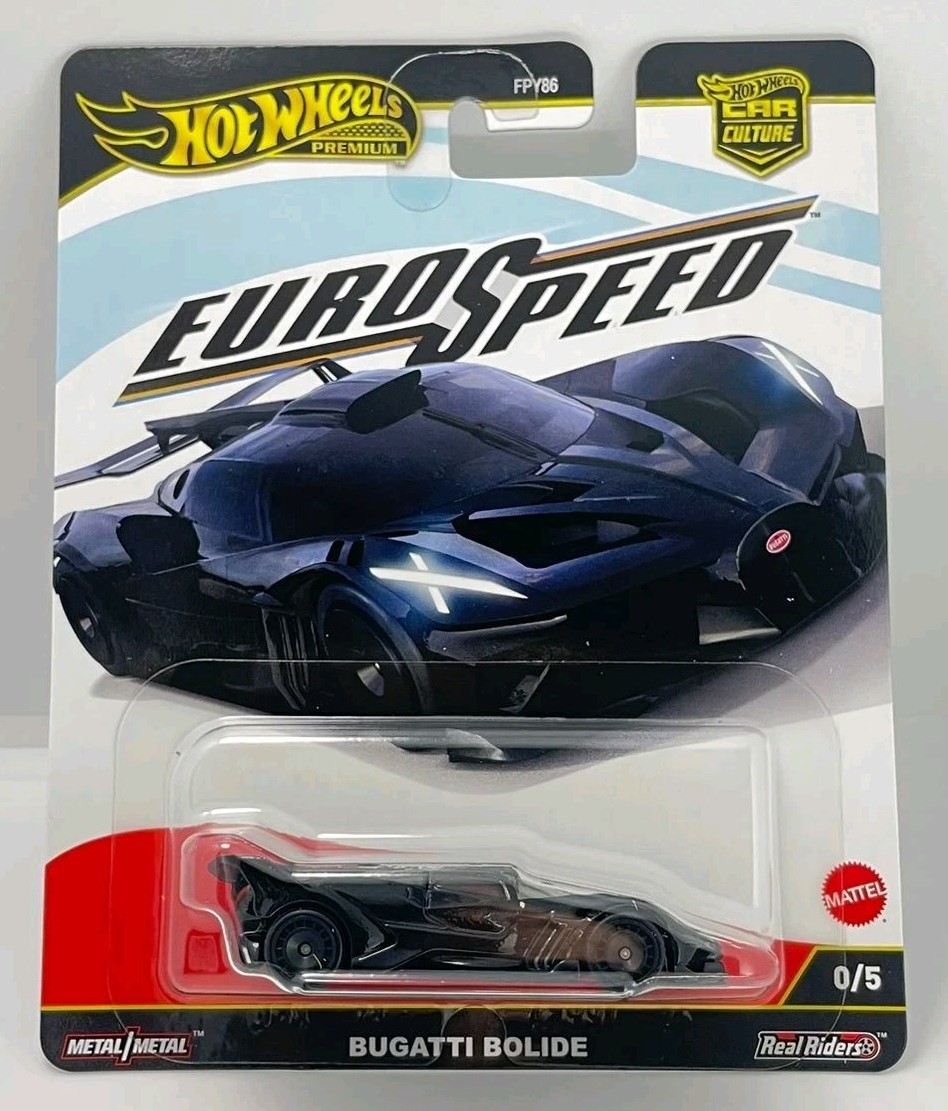 Hot Wheels 2025 Car Culture BUGATTI BOLIDE CHASE Car Euro Speed