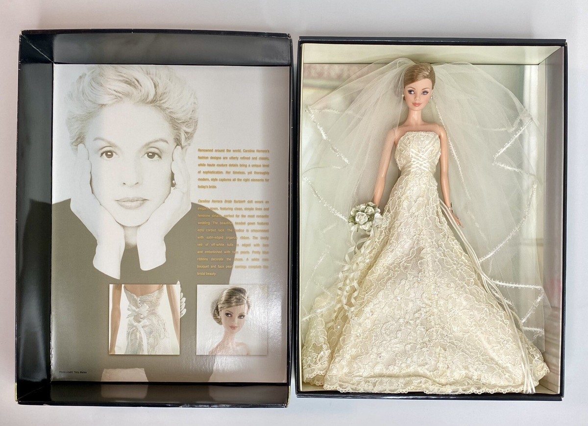 Barbie Carolina Herrera Bride Doll Gold Label Mattel 2005 | eBay