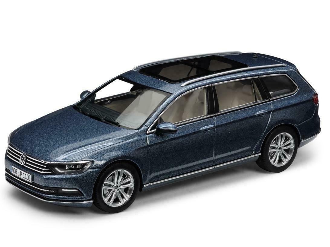 GENUINE VW PASSAT B8 VARIANT HARVARD BLUE METALLIC 1:43 SCALE