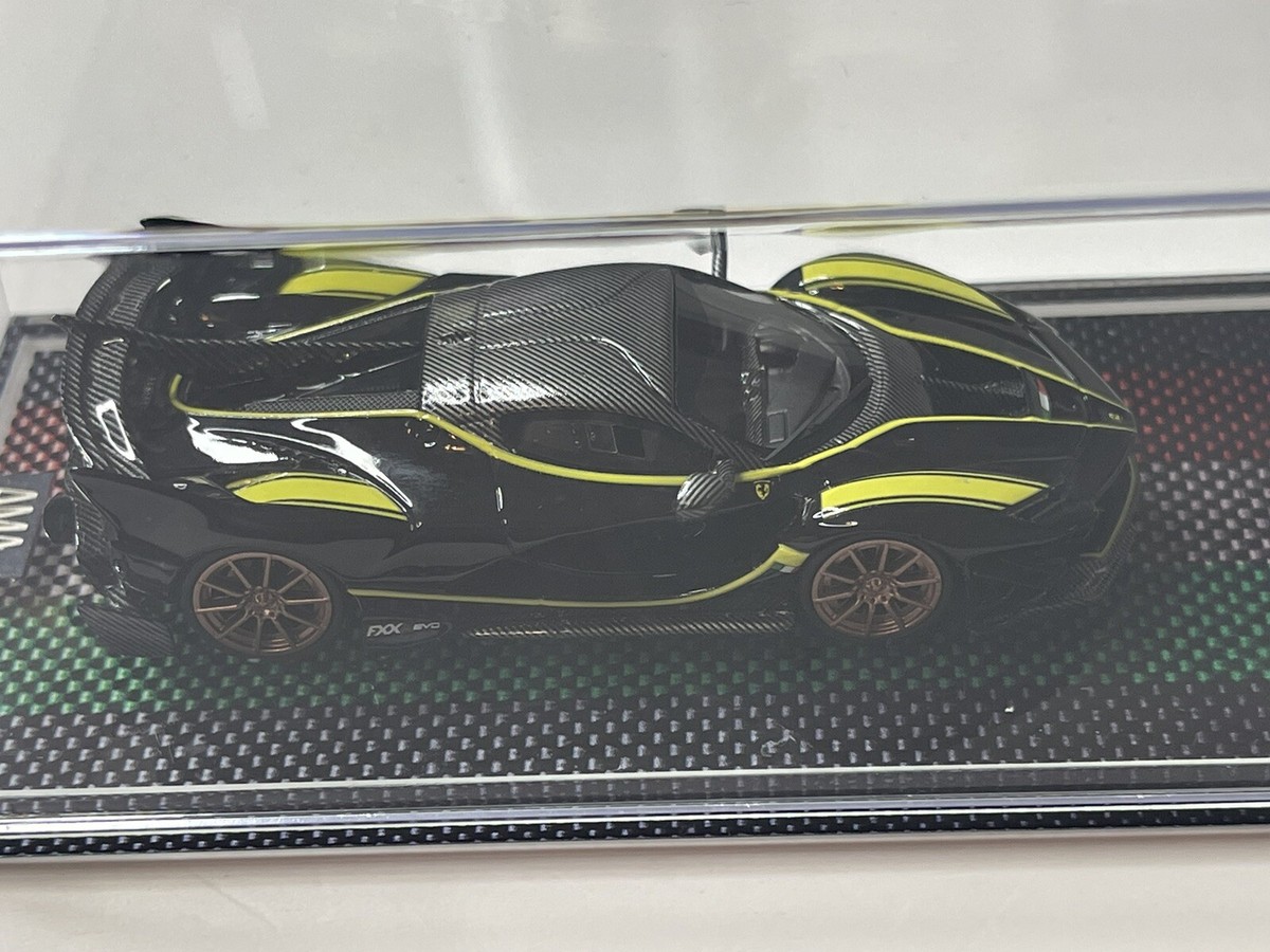 1:64 Ama64 Resin Model Ferrari FXX-K EVO Black With Yellow